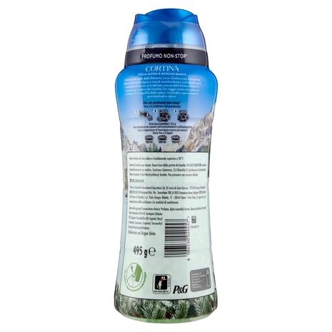 Lenor Essenze d'Italia Profumo per il Bucato Cortina Stella Alpina & Muschio Bianco 495 g